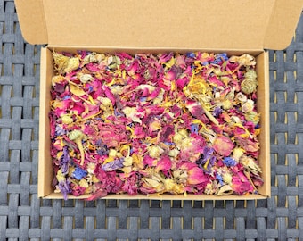 Mini Bunny Premium Blumen Futterbox | natürliches Futter für Kaninchen - Chinchillas - Meerschweinchen - Hamster - Degus