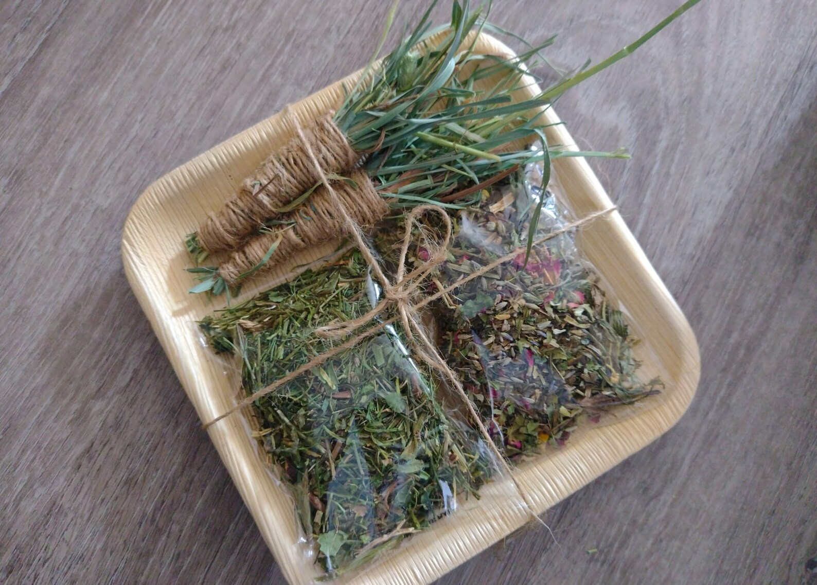 Forage and Toy Bundle for Rabbits and Small Pets | Palm Leaf Bowl ...