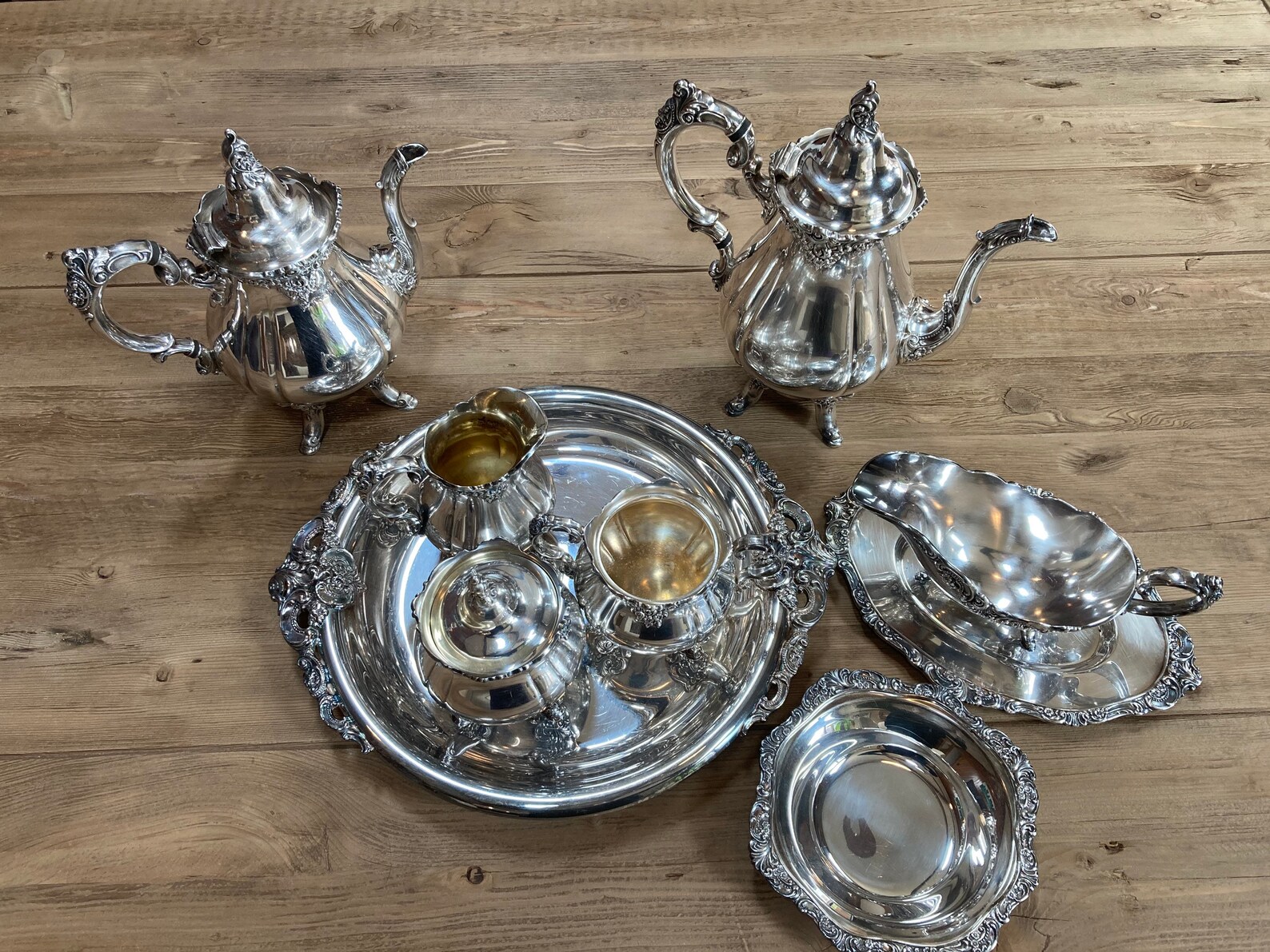 Wallace Baroque 8 Piece Tea/Coffee Set Etsy