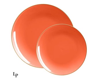 Burnt orange dinnerware hotsell