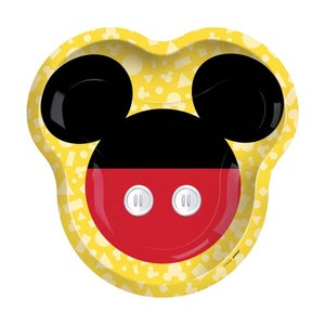 Shaped Mickey Mouse Forever Lunch Plates 8ct