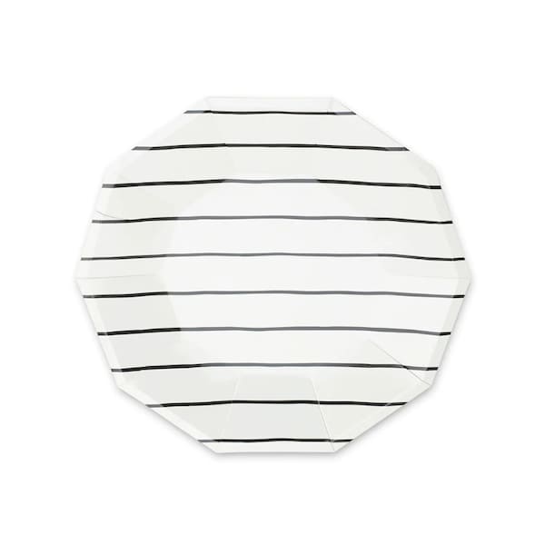Black and White Paper Plates Etsy