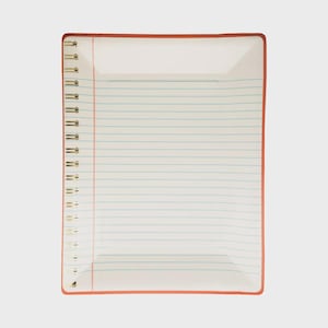 Back To School Spiral Notebook Paper Plate, 8 Count