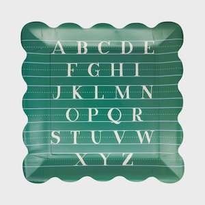 Alphabet Paper Plate, 8 Count