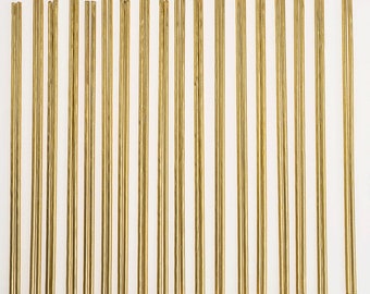 Gold Small Stick Birthday Candles Gold 18ct