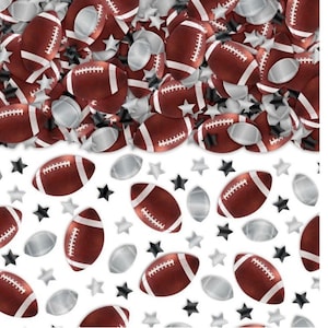 Footballs & Stars Confetti