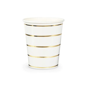 Gold STRIPED Frenchie CUPS