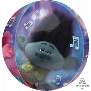 16&quot; Trolls World Tour Orbz Clear Foil Balloon