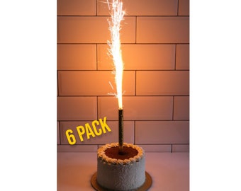 Club Sparkle Candle Birthday, Wedding, Nightclub, Celebration, Sparkly 6 Pack