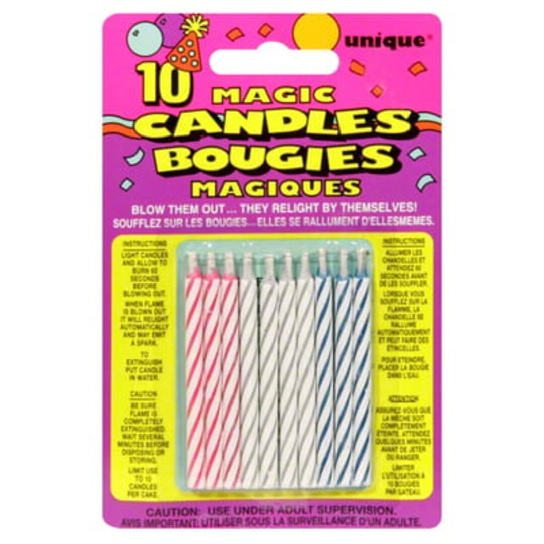 Way to Celebrate Party Candle, Relight Spiral Birthday Candles