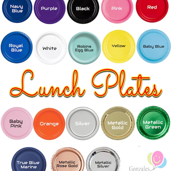 Peach Paper Plates Etsy
