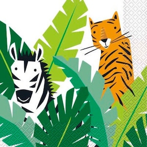 Jungle &#39;Animal Safari&#39; Lunch Napkins (16ct)