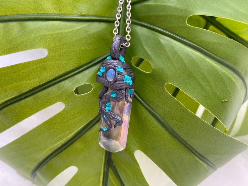 Forest Goddess Wand Pendant Necklace