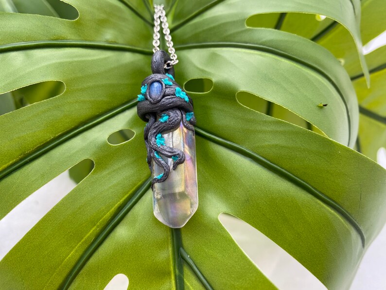 Forest Goddess Wand Pendant Necklace