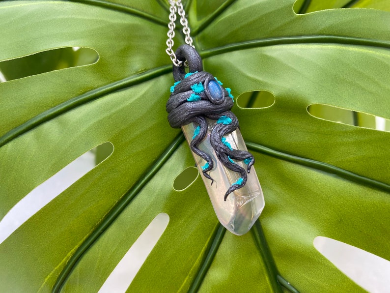 Forest Goddess Wand Pendant Necklace