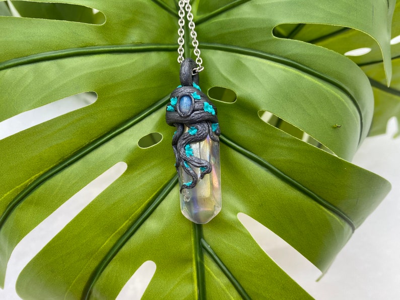 Forest Goddess Wand Pendant Necklace