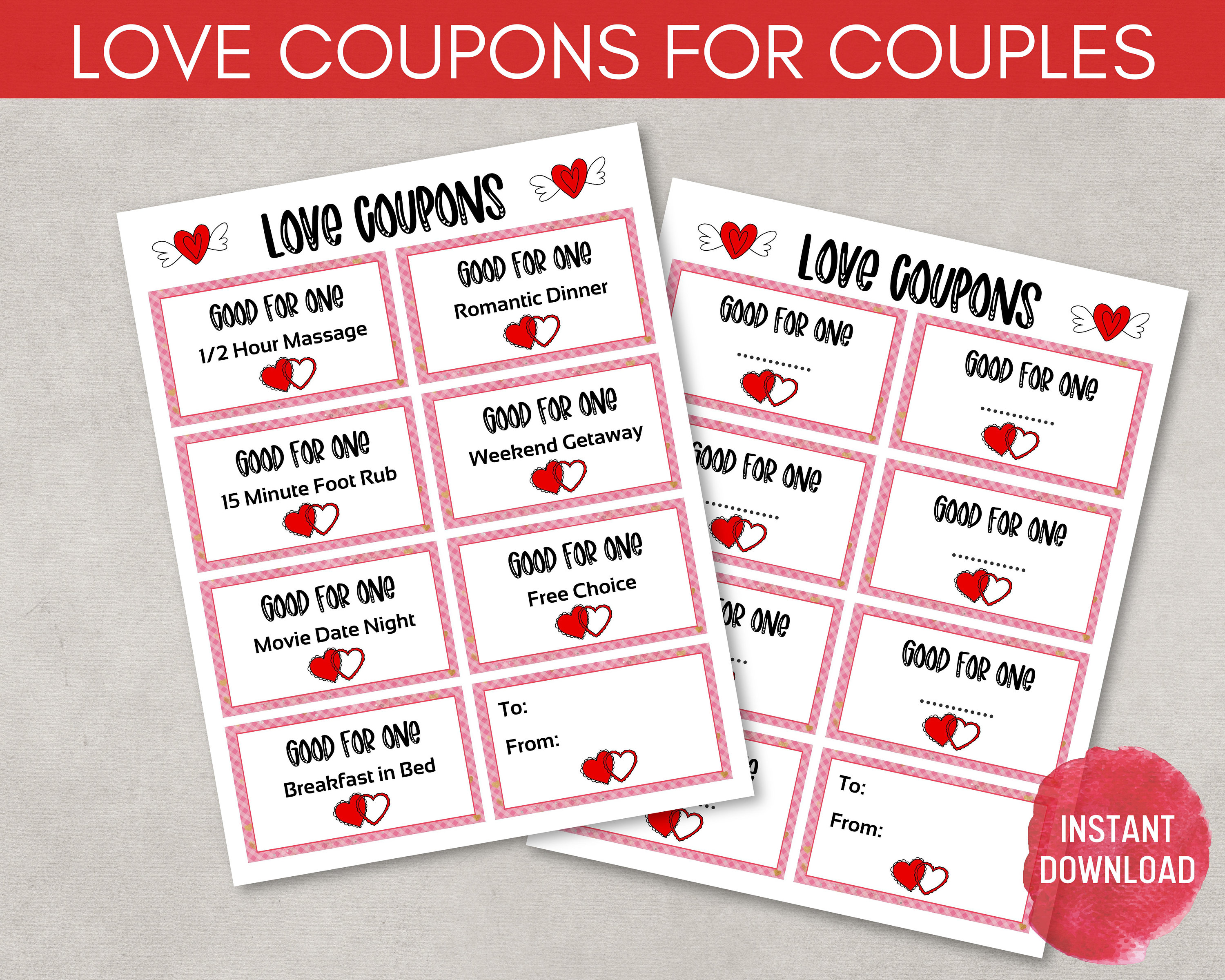 Coupons For Couples Free Printables