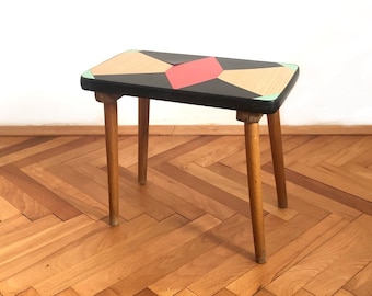 Vintage Stool /  Plant Stand / Formica Stool