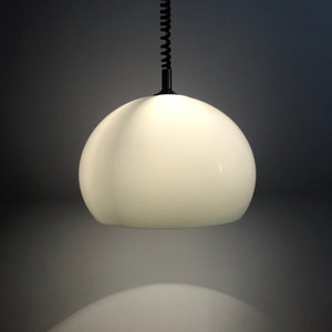 Vintage White Lamp / Plastic Lamp / Mid Century Lamp / Space Age Lamp / Retro Ceiling Light