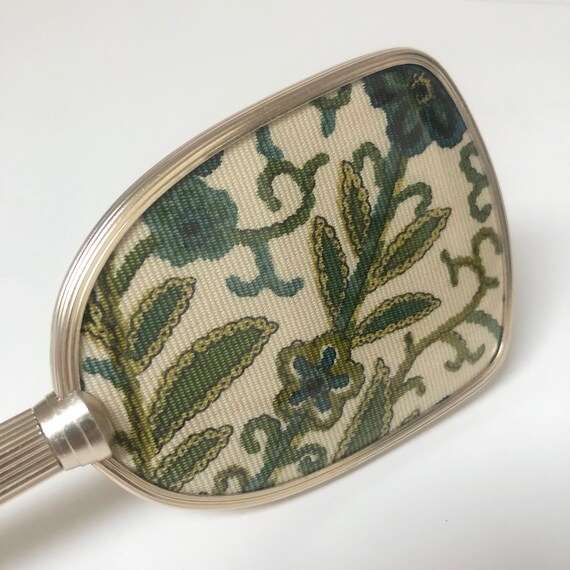 Vintage Hair Brush, Mirror and Comb Set / Floral … - image 3