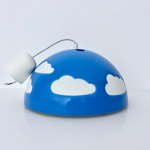 Vintage Skojig IKEA Pendant Light/ IKEA /  Blue Cloud / Scandinavian Hanging Lamp / Ceiling Light / 1990s