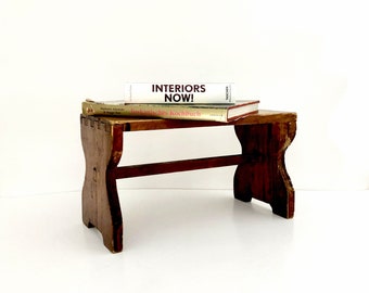 Taburete vintage / Soporte de planta / Taburete de paso