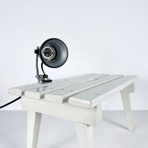 Vintage Spot Light with Clip / Clip Lamp / Clamp Lamp / Black Lamp / 1980s