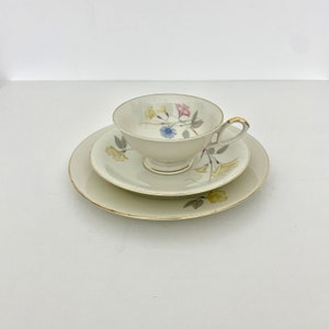 Vintage Bavaria Tea Set / Cup, Saucer & Side Plate /  Alka Bavaria / Midcentury Tea or Coffee Set
