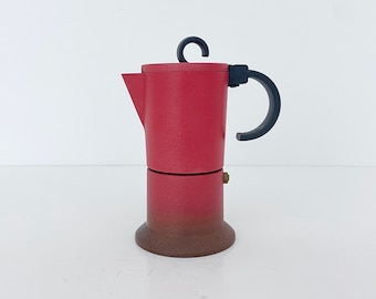 Vintage Espresso Coffee Maker Red Bialetti Bia2 Made in Italy 1990s