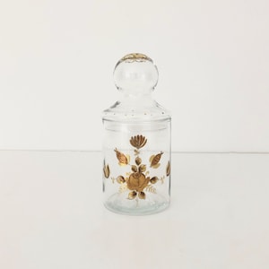 Vintage Glass Cookie Jar / Candy Jar / Biscuit Jar