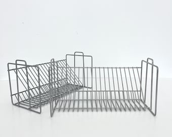 【希少 オールドIKEA】CDラック 2000年代ヴィンテージSTACKEBO② 2000s Ikea CD Storage Rack, Vintage Ikea Vink CD Organizer, Silver