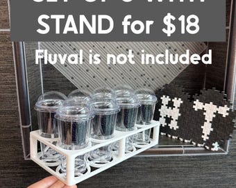 Self Watering Cups with 8 Slot Tray. (1oz. set up) Fluval NOT included.