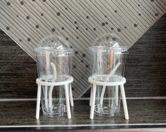 Self Watering 3oz. Cup Set Up (Set of 10) Fluval NOT included.