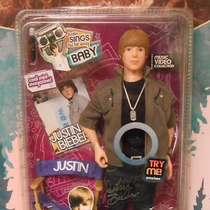 Justin Bieber Singing Doll Limited Edition With Accessories Chair  Microphone Mini Magazine Sings Baby New - Etsy