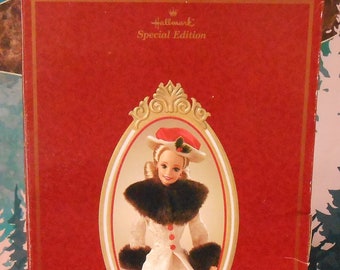 Hallmark Special Edition Holiday Memories Barbie Mattel 1995 Vintage Hallmark Anniversary New