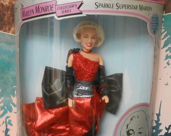 Marilyn Monroe Collector's Series Sparkle Superstar Marilyn Doll Limited Edition Individually Numbered Certificate of Authenticity New