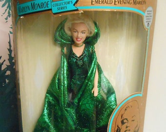 Marilyn Monroe Collector's Series Emerald Evening Marilyn Doll Limited Edition Individually Numbered Certificate of Authenticity 1993 New