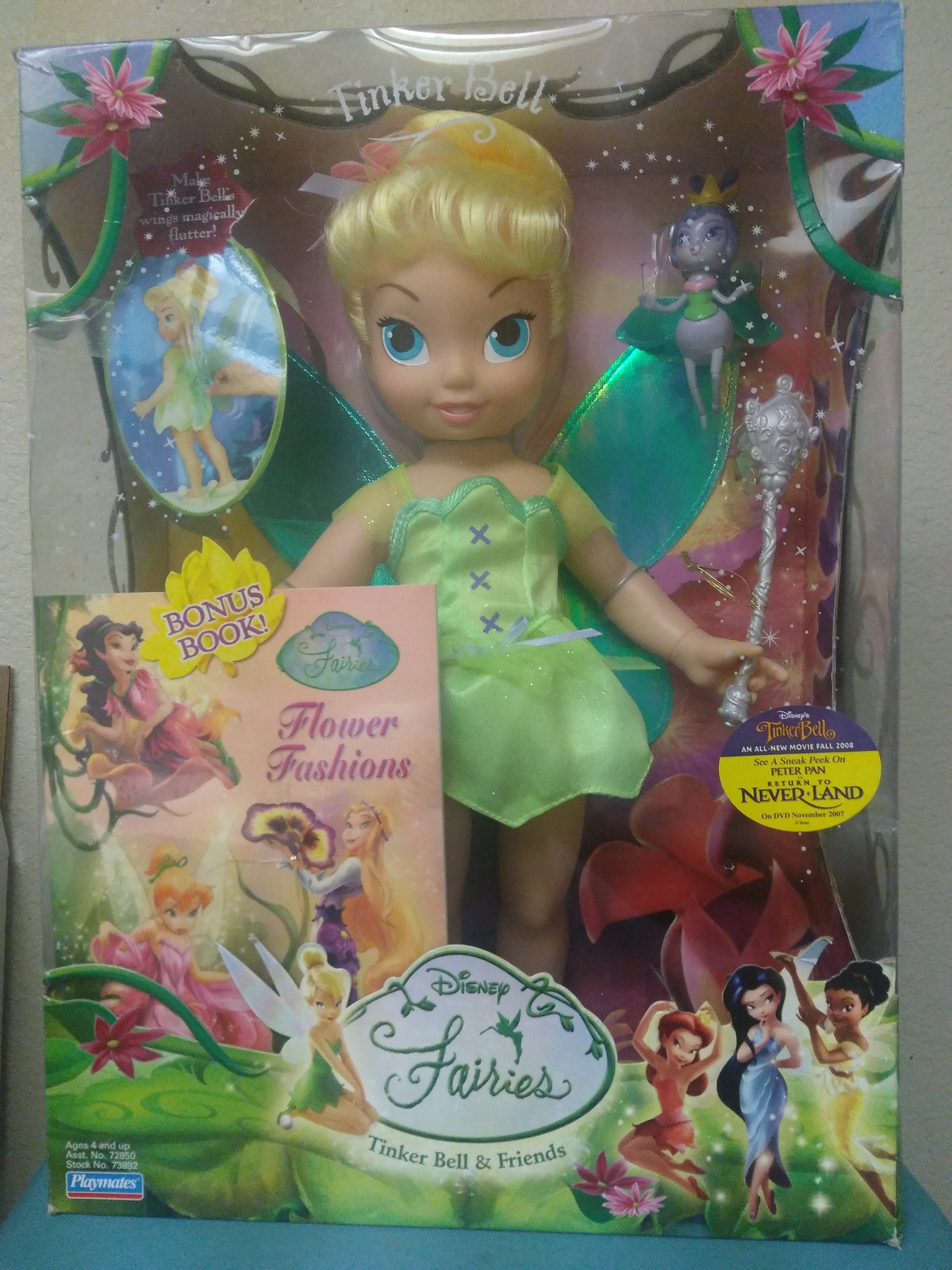 Disney Fairies Tinker Bell Friends 2007 Playmates Doll Peter Pan
