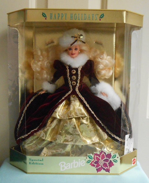 Barbie Happy Holidays Special Edition Doll 1996 Vintage Christmas