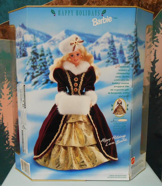 Barbie Happy Holidays Special Edition Doll 1996 Vintage Christmas