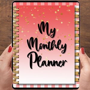 iPad Monthly Digital Planner: Undated Goodnotes & Noteshelf PDF (Download)