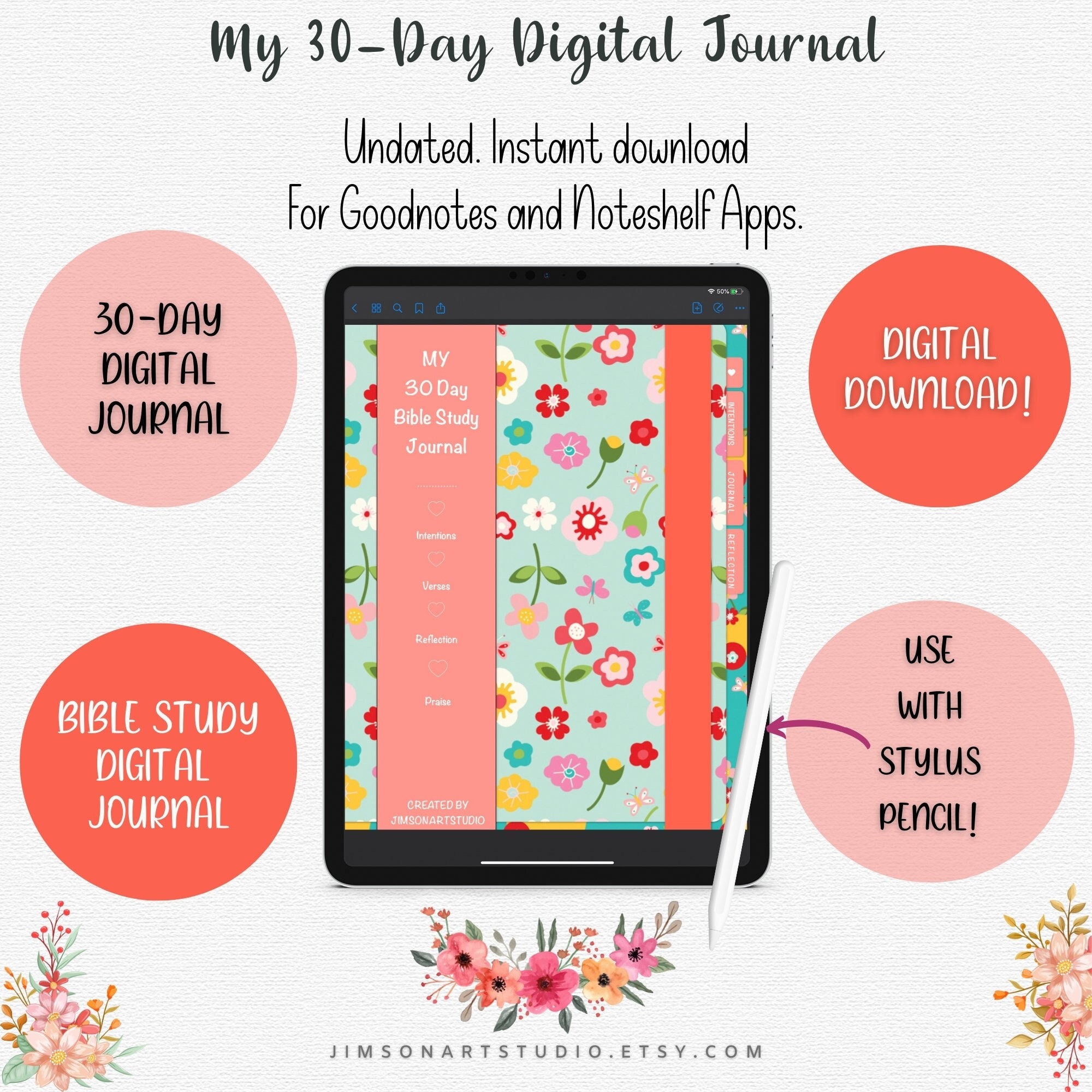 Faith-based Prayer & Bible Study I Goodnotes Notability Planner I ...