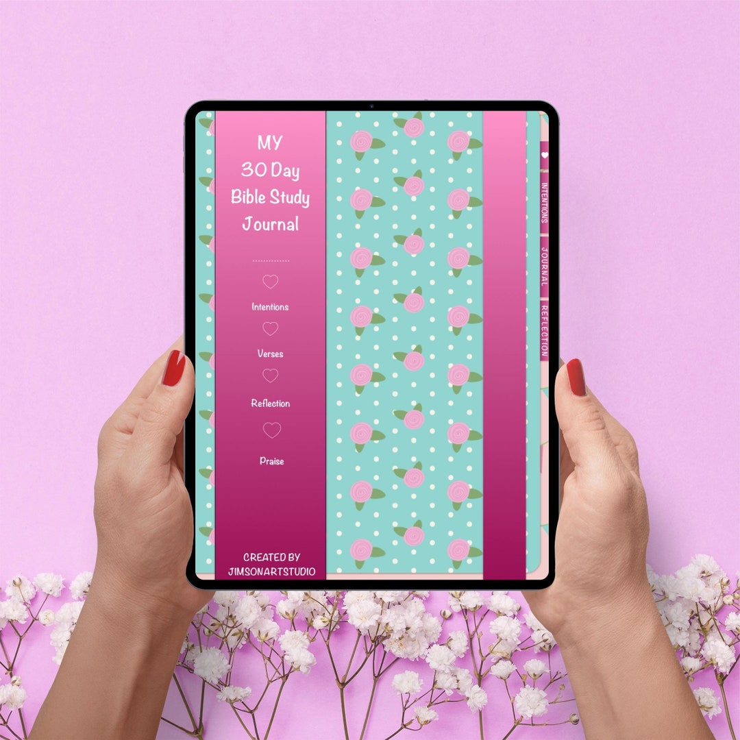 30-day Bible Study Digital Journal: Faith Planner (PDF Download) - Etsy