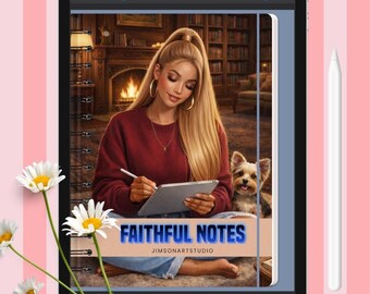 Digital Notebook Faith Based - Devotional Journal & Planner For Faithful Notes And Spiritual Reflection