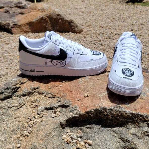 Custom White and Black AF1