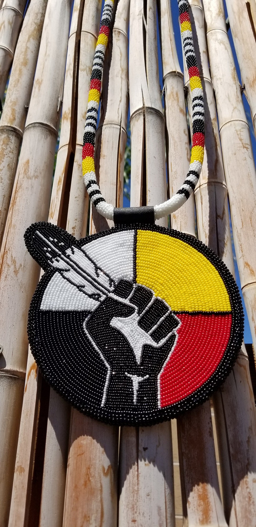 Beaded Medicine Wheel With Fist - Etsy