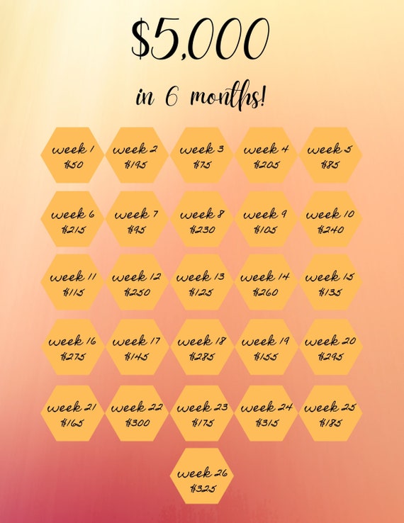 money-saving-challenge-printable-save-5000-in-6-months-etsy