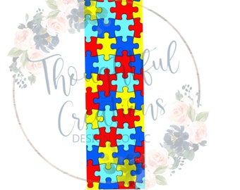 Autism pen wrap. Epoxy pen wrap. PNG pen wrap. Autism awareness