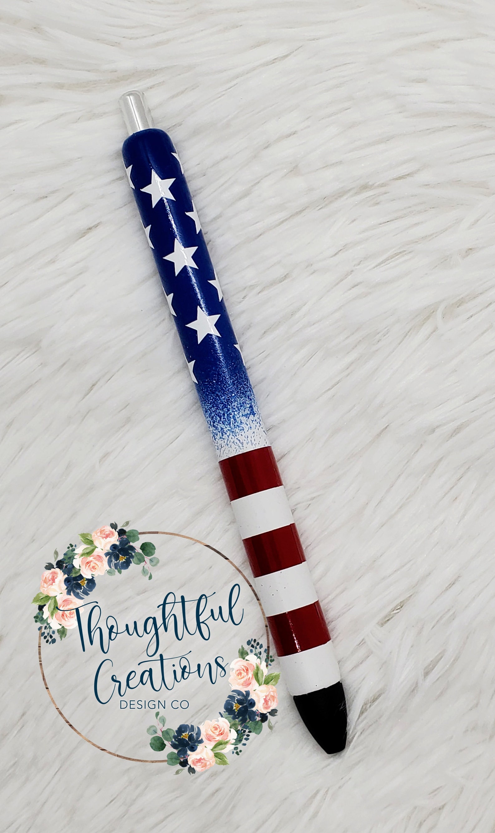 Flag pen. distressed flag pen.Personalized pen. Custom pen. Etsy