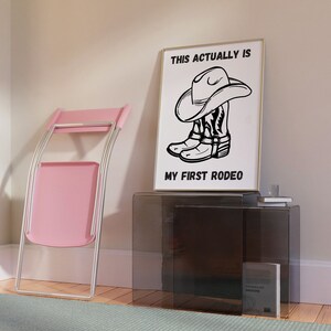 cowboy/cowgirl/wall print/rodeo/funny wall print/ apartment decor/cowboy boots/ trendy wall art/cool art prints/ instant download/dorm print